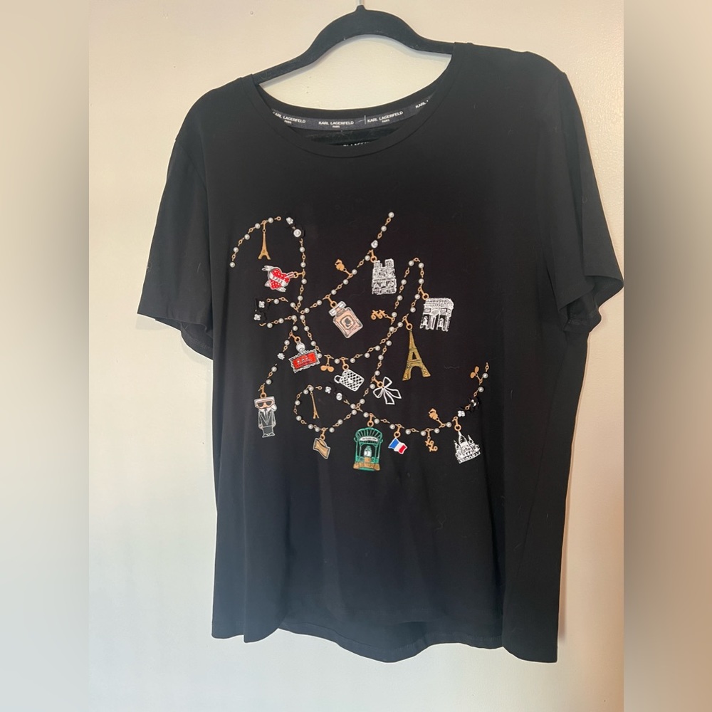 Karl Lagerfeld black tshirt